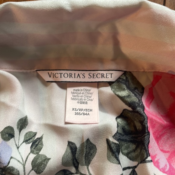 Victoria’s Secret Silk Floral Striped Romper - Picture 2 of 2